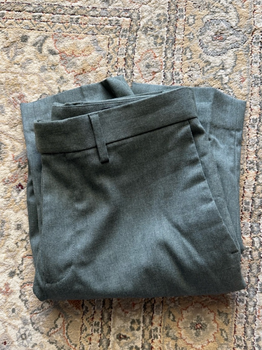 Banana Republic Tailored Fit Dress Pants in Olive Green